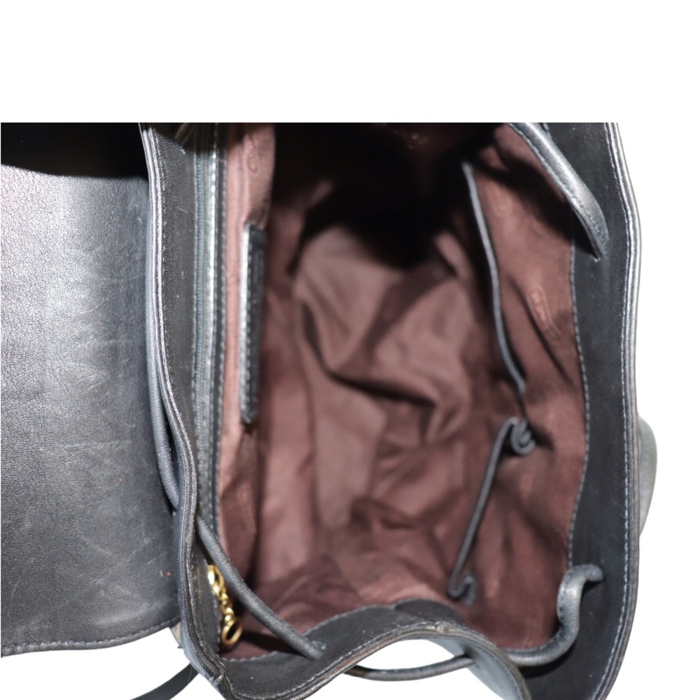 Coach Vintage Hampton Legacy Smooth Black Leather Backpack #9827 - Picture 12 of 12